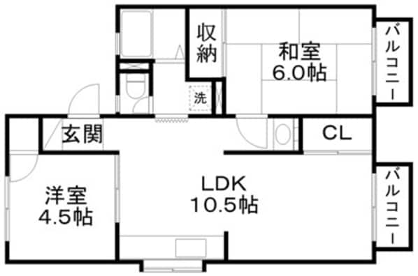 第二カナヤハイツの物件間取画像